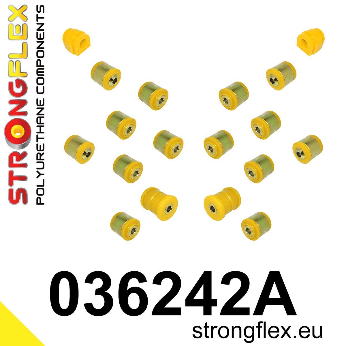 Kit bucse poliuretan Strongflex suspensie spate SPORT - BMW Seria 1, Seria 3 - 036242A