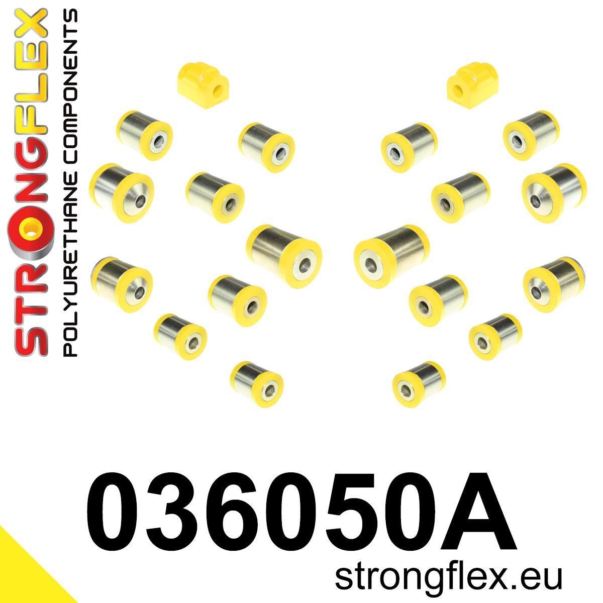 Kit bucse poliuretan Strongflex suspensie spate SPORT - BMW Seria 1, Seria 2, Seria 3, Seria 4 - 036050A