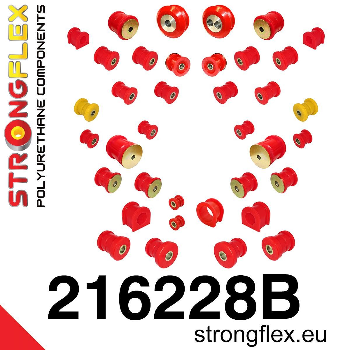 Kit complet bucse poliuretan Strongflex pentru suspensie - Toyota Supra - 216228B