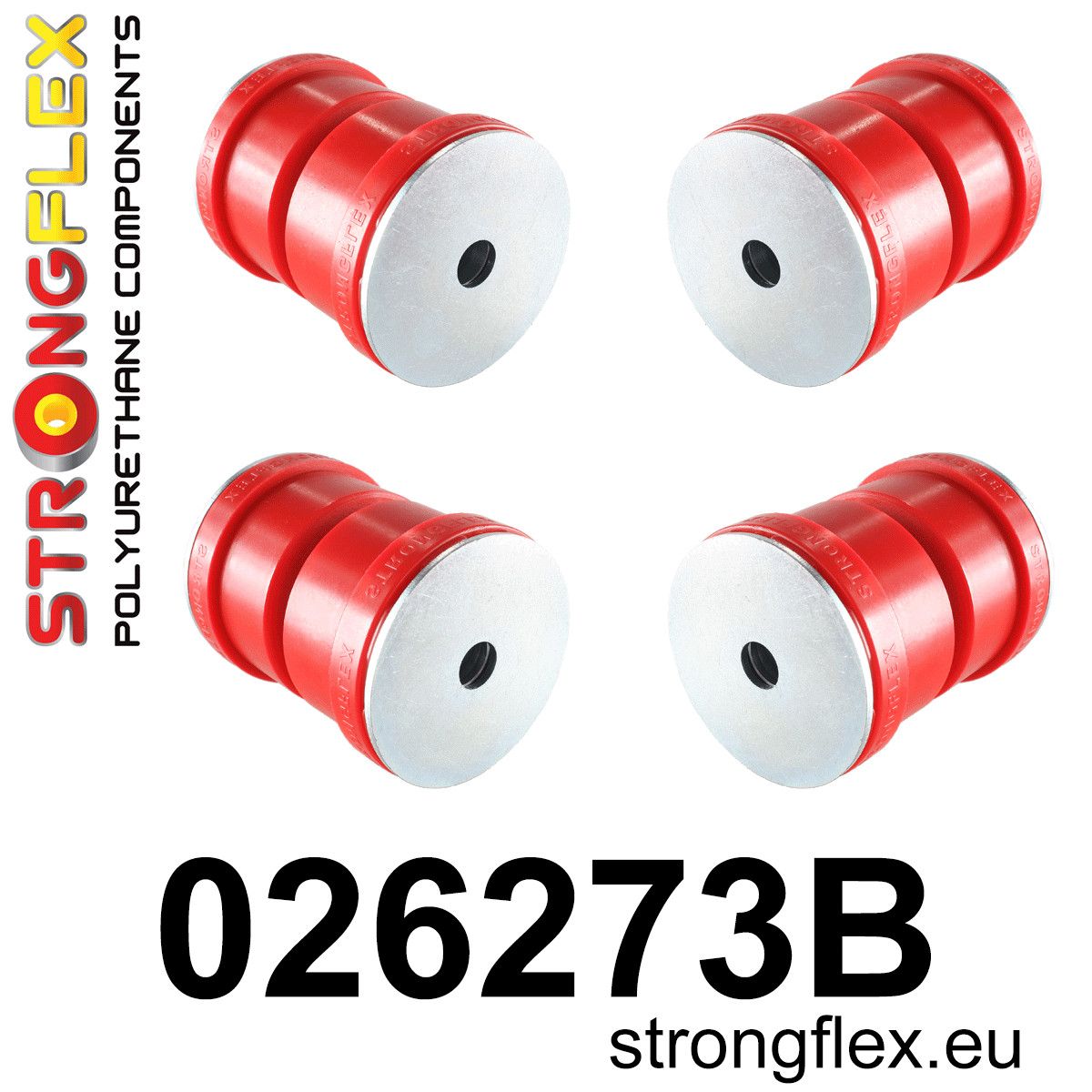 Kit bucse poliuretan Strongflex subcadru spate - before 28.05.2012 - Audi A3 / S3 / RS3, TT / TTS / TTRS / Volkswagen Golf, Passat - 026273B