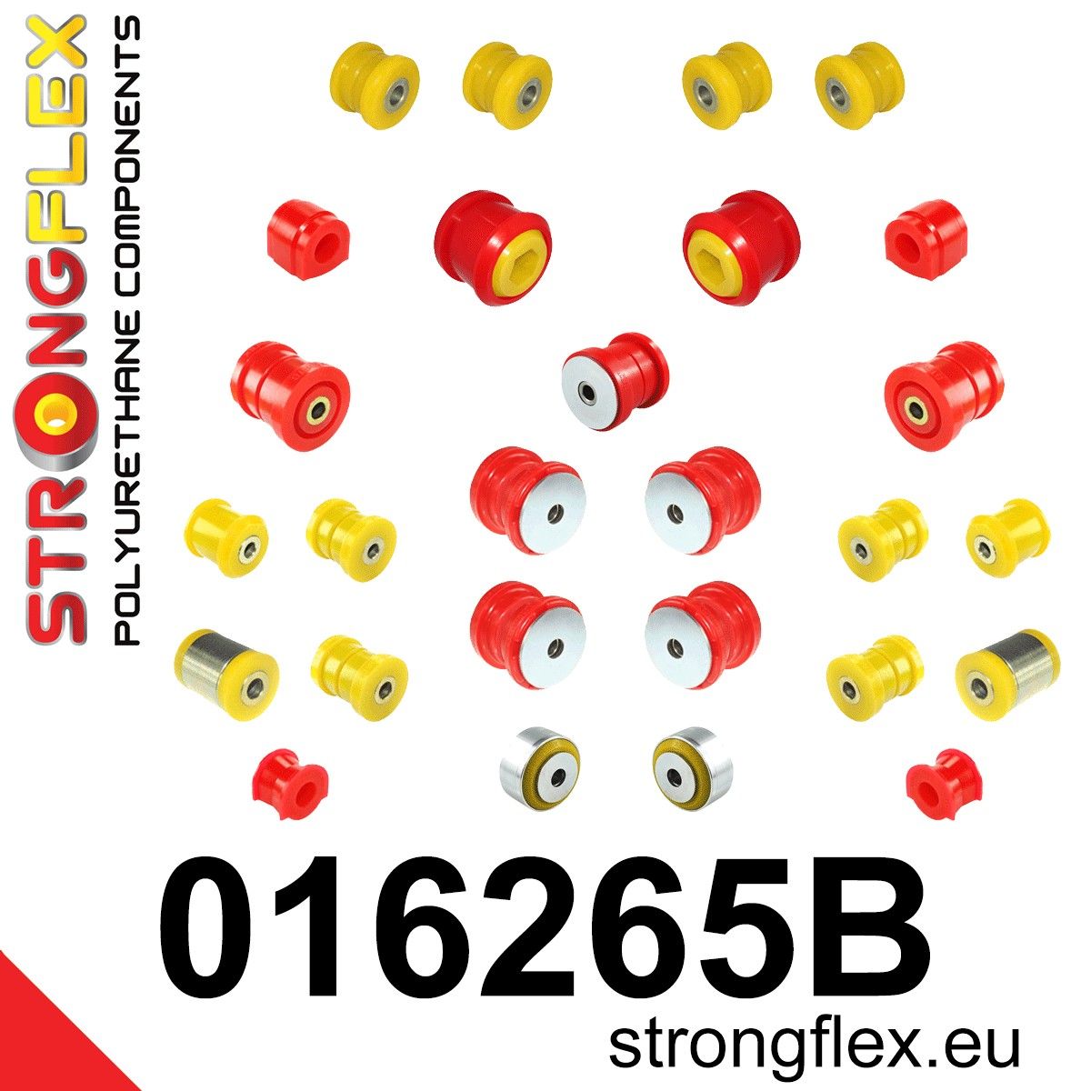 Kit complet bucse poliuretan Strongflex pentru suspensie - Alfa Romeo 159, Brera, Spider - 016265B