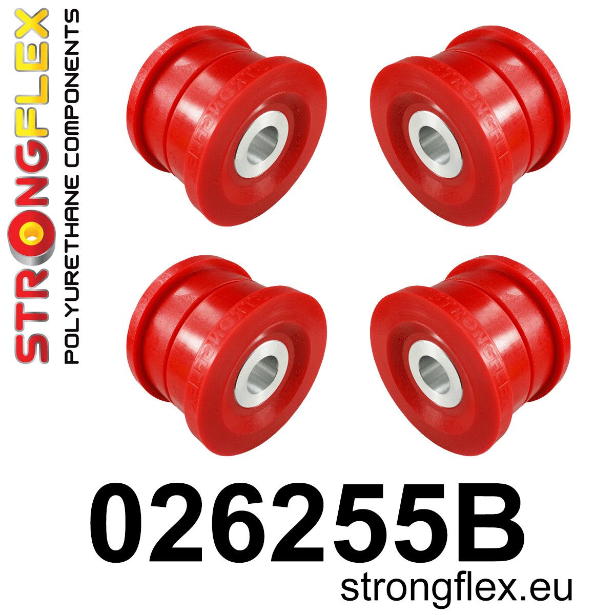 Kit bucse poliuretan Strongflex subcadru spate - Porsche Cayenne / Volkswagen Touareg - 026255B