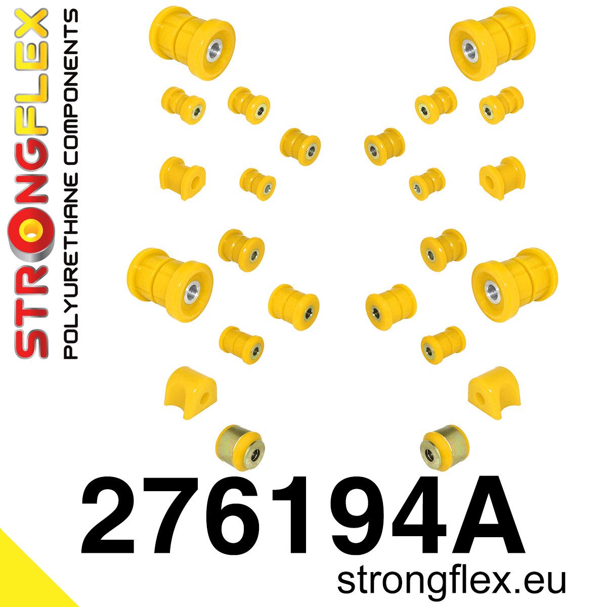 Kit complet bucse poliuretan Strongflex pentru suspensie SPORT - Subaru BRZ / Toyota GT86 / GR86 - 276194A
