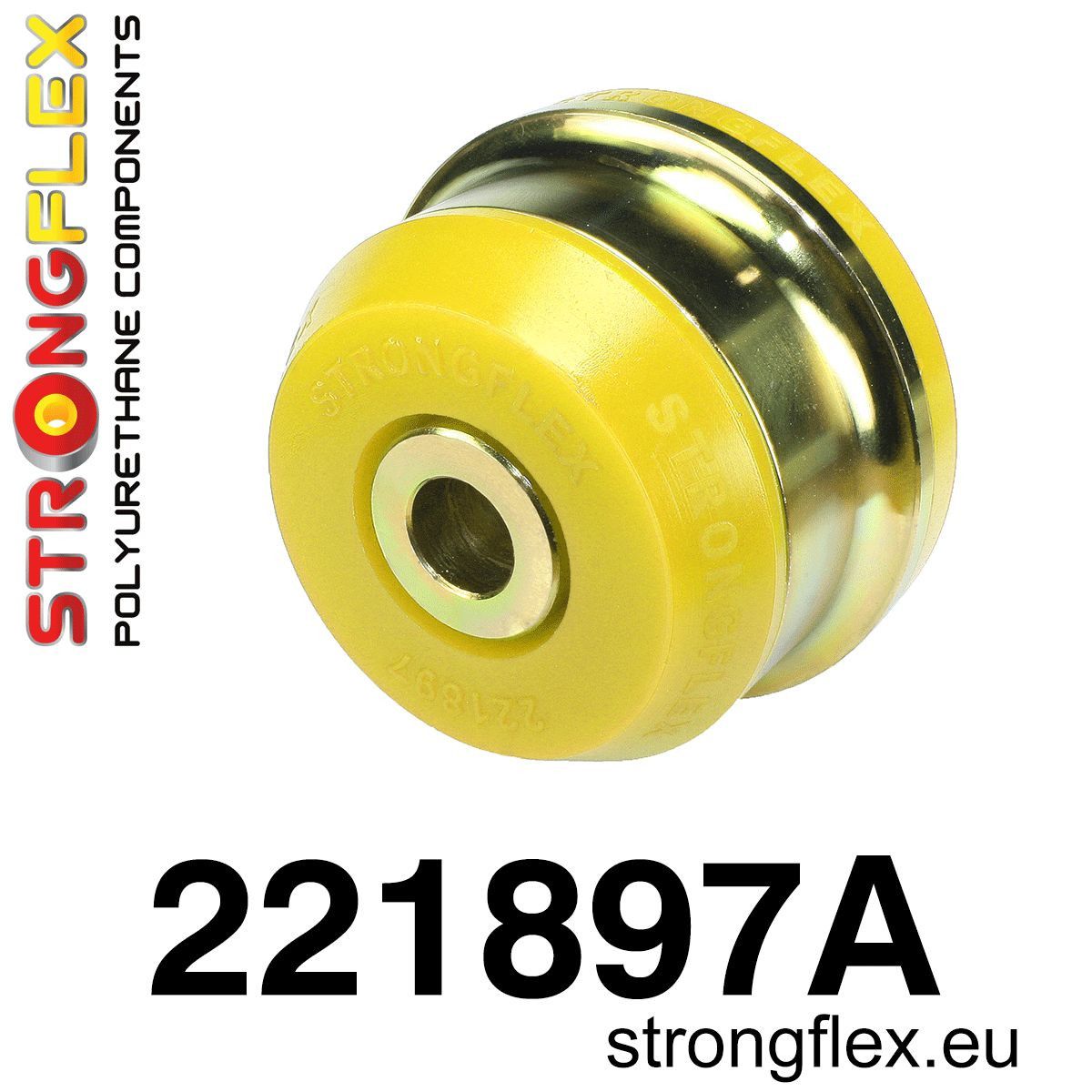 Bucsa poliuretan Strongflex posterioara brat inferior fata 65mm SPORT - Audi A3 / S3 / RS3, TT / TTS / TTRS / Seat Ibiza, Leon - 221897A