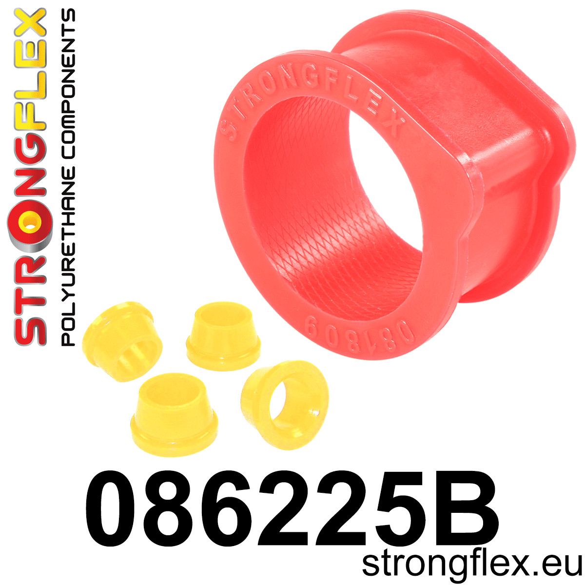 Kit bucse poliuretan Strongflex prindere caseta de directie - Honda Civic - 086225B