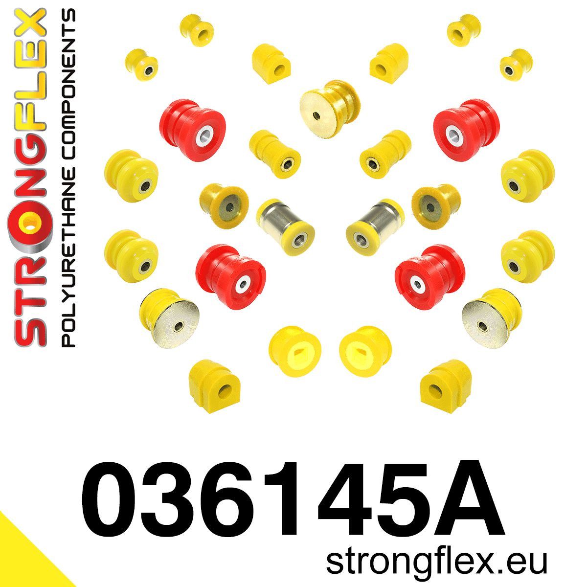 Kit complet bucse poliuretan Strongflex pentru suspensie SPORT - BMW Seria 3, Z4 - 036145A