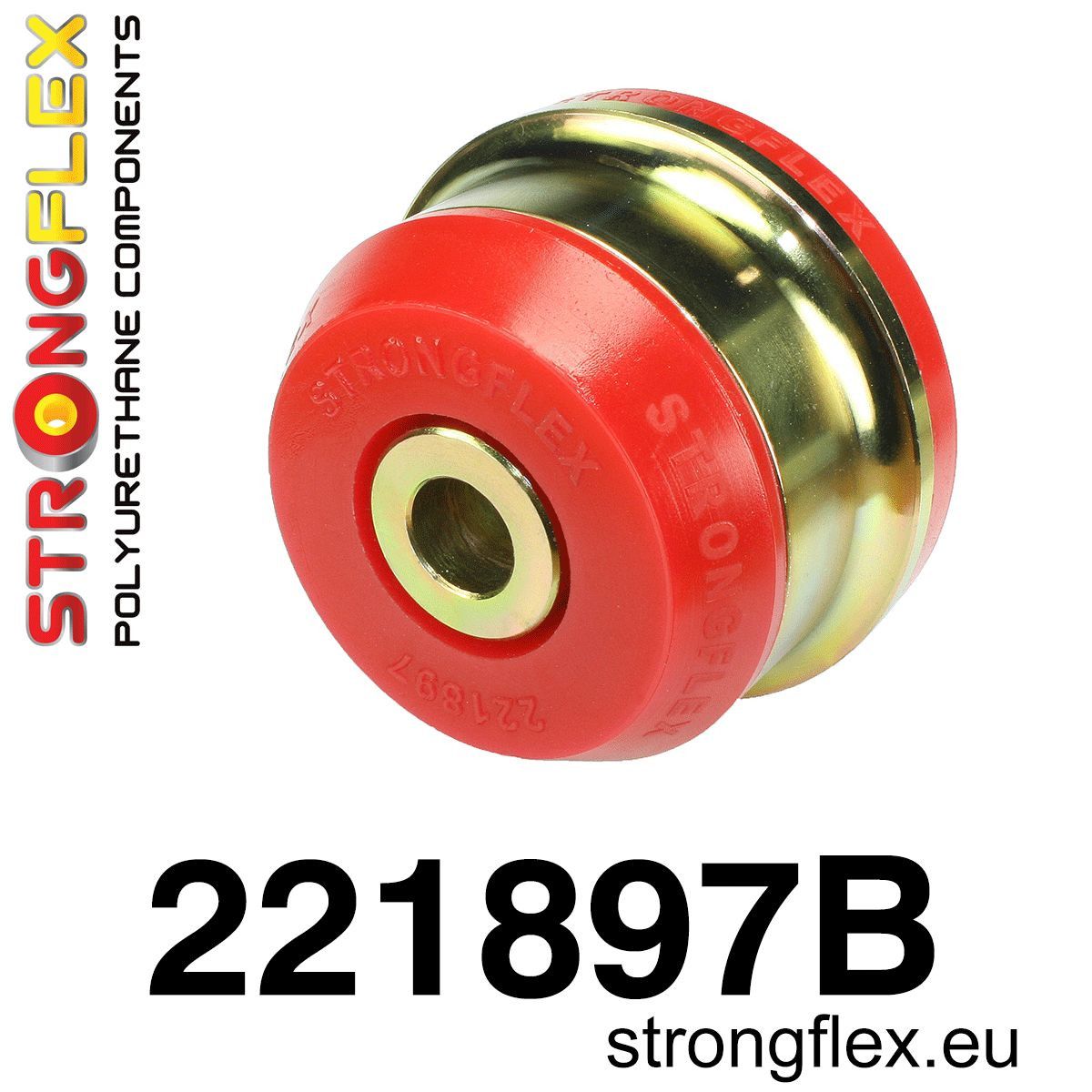 Bucsa poliuretan Strongflex posterioara brat inferior fata 65mm - Audi A3 / S3 / RS3, TT / TTS / TTRS / Seat Ibiza, Leon - 221897B