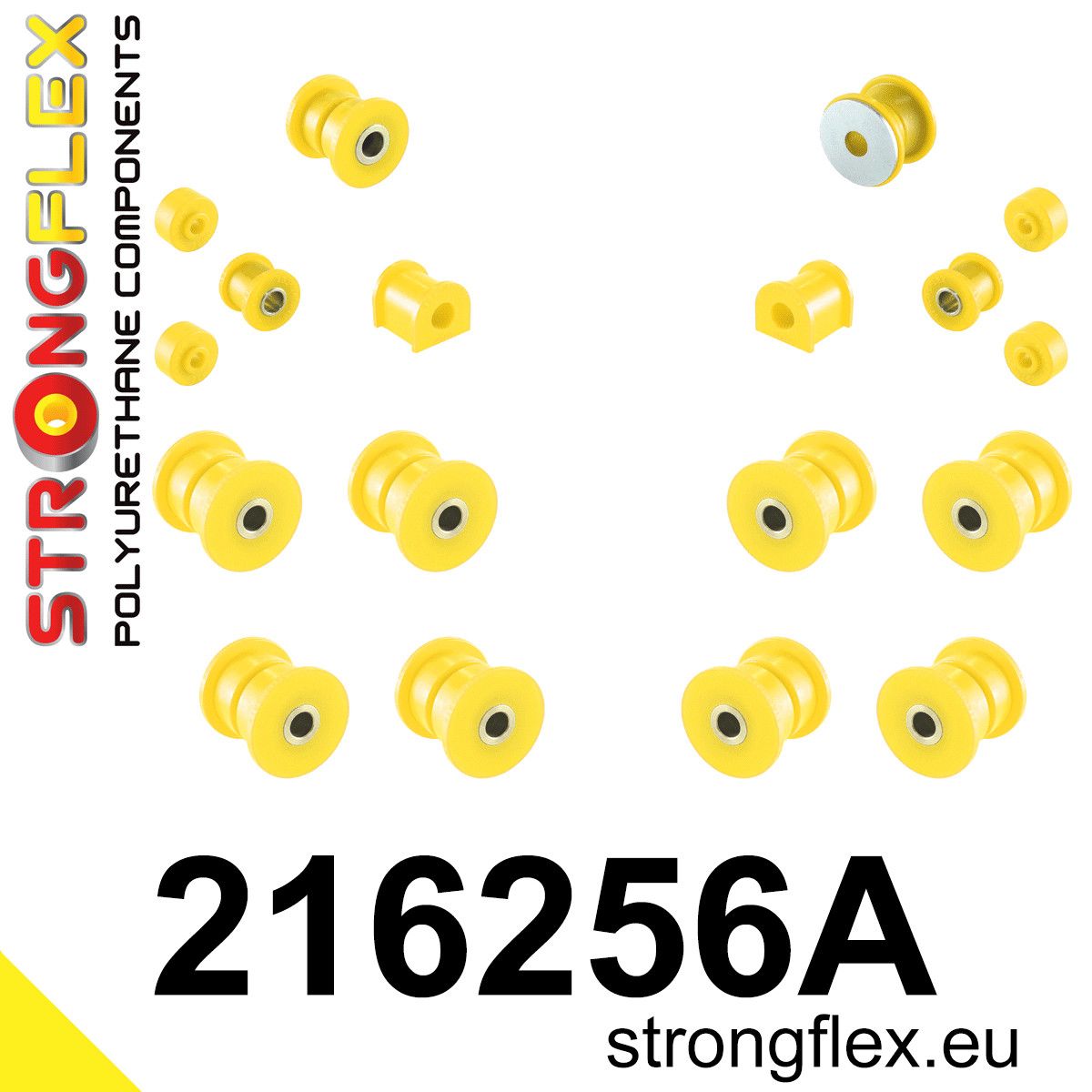 Kit bucse poliuretan Strongflex suspensie spate SPORT - Toyota Corolla - 216256A