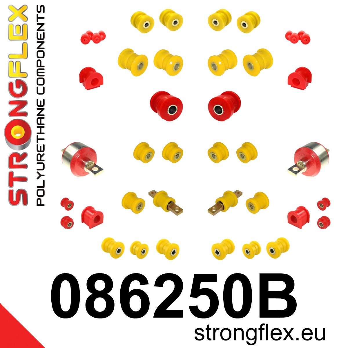 Kit complet bucse poliuretan Strongflex pentru suspensie - Honda Civic - 086250B