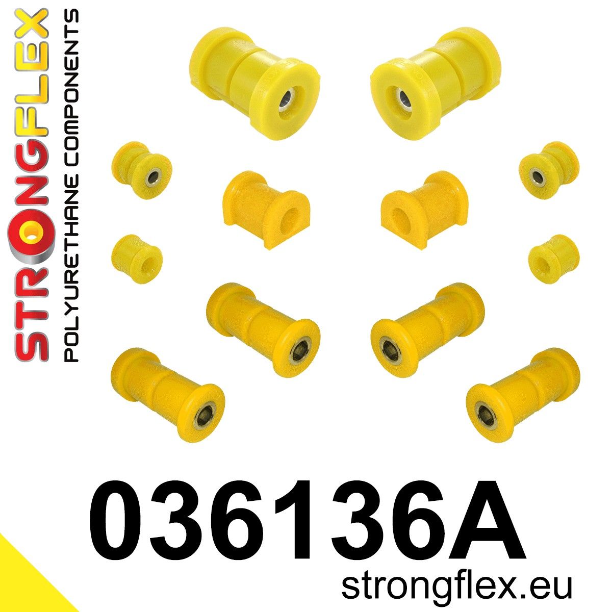 Kit bucse poliuretan Strongflex suspensie spate SPORT - BMW Seria 3, Z3 - 036136A