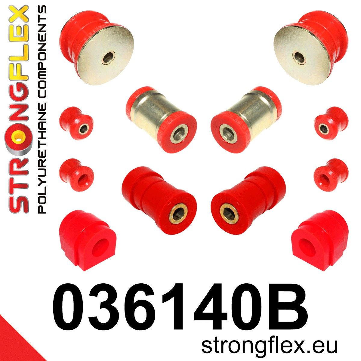 Kit bucse poliuretan Strongflex suspensie spate - BMW Seria 3, Z4 - 036140B