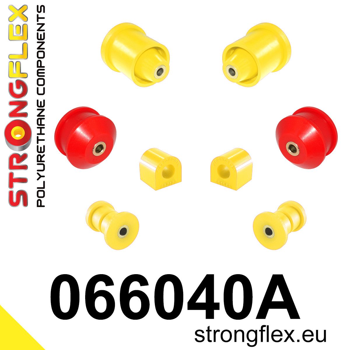 Kit bucse poliuretan Strongflex suspensie fata si punte spate SPORT - Alfa Romeo Mito - 066040A