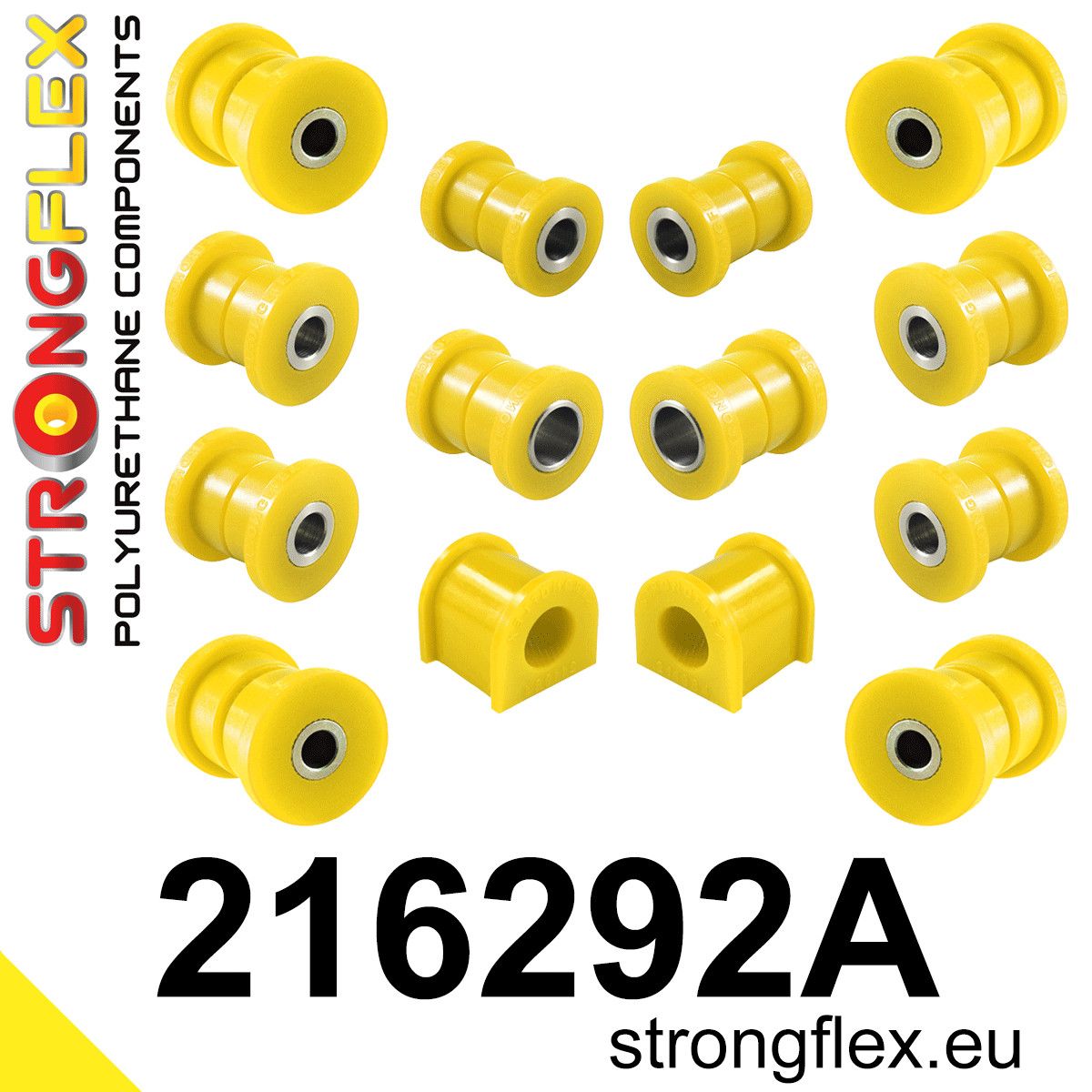 Kit bucse poliuretan Strongflex suspensie spate SPORT - Toyota Corolla - 216292A
