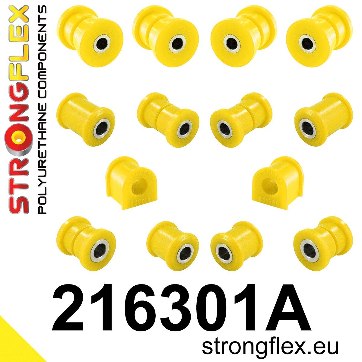 Kit bucse poliuretan Strongflex suspensie spate SPORT - Toyota Celica - 216301A