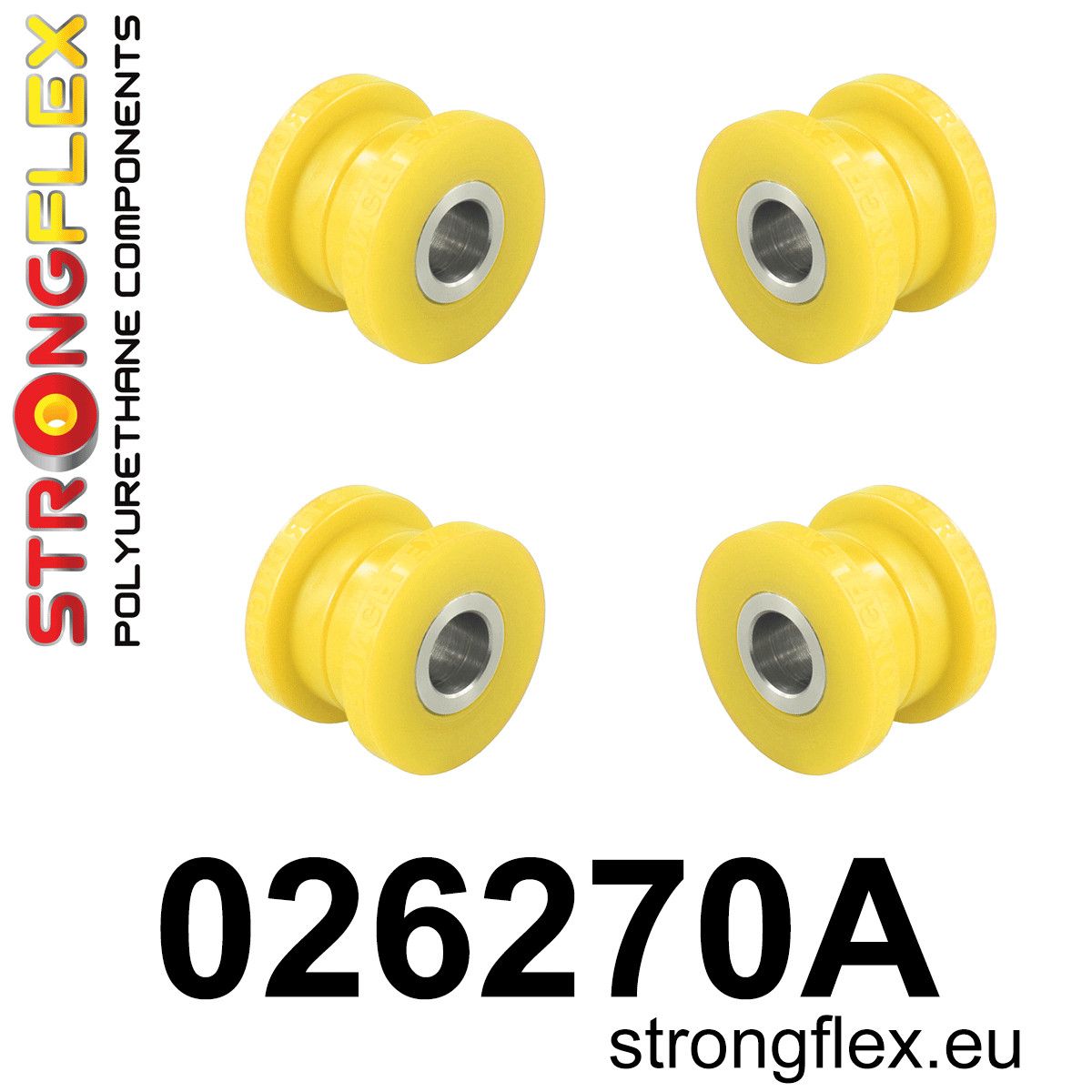 Kit bucse poliuretan Strongflex subcadru spate SPORT - Audi 100 / S4 - 026270A