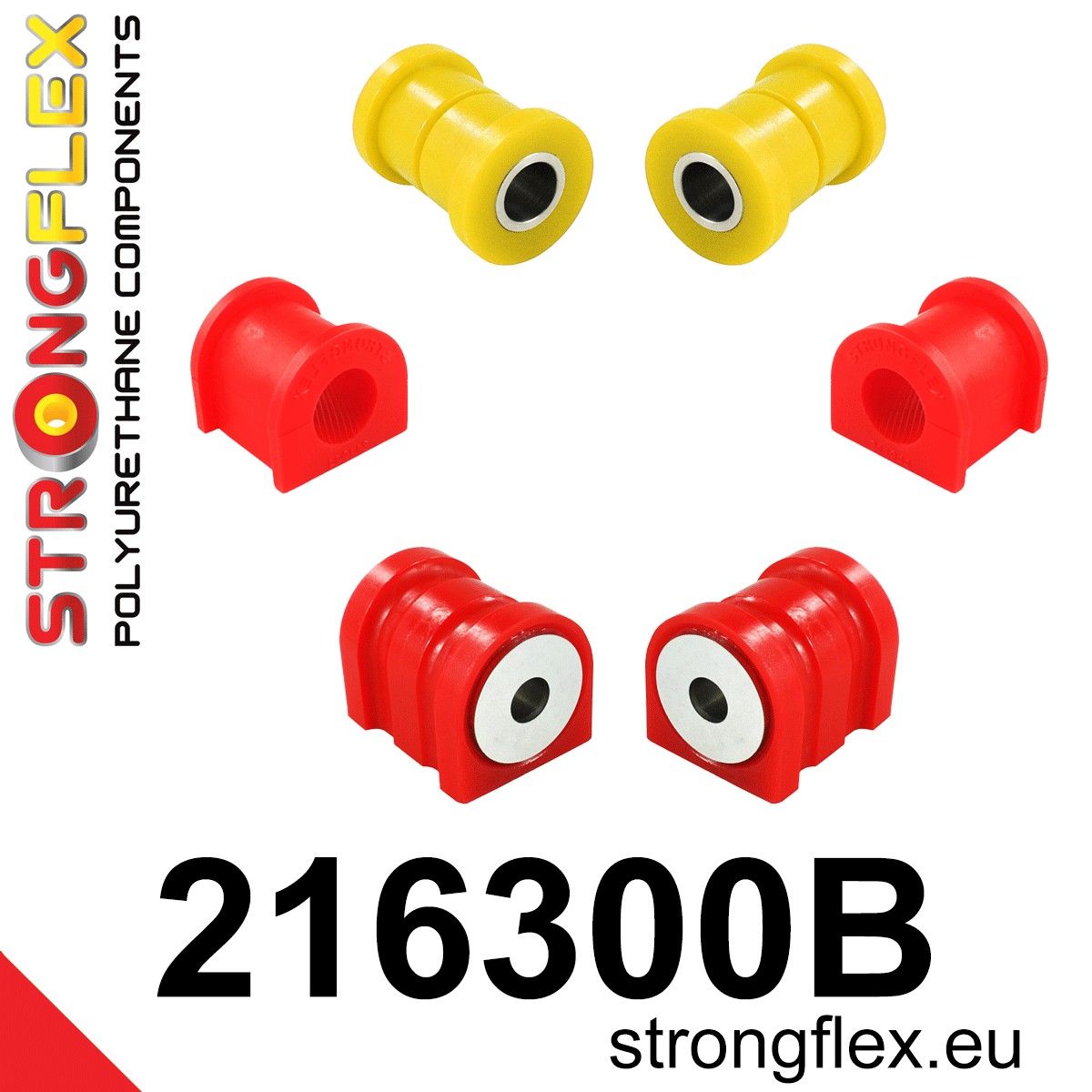 Kit bucse poliuretan Strongflex suspensie fata - Toyota Celica - 216300B