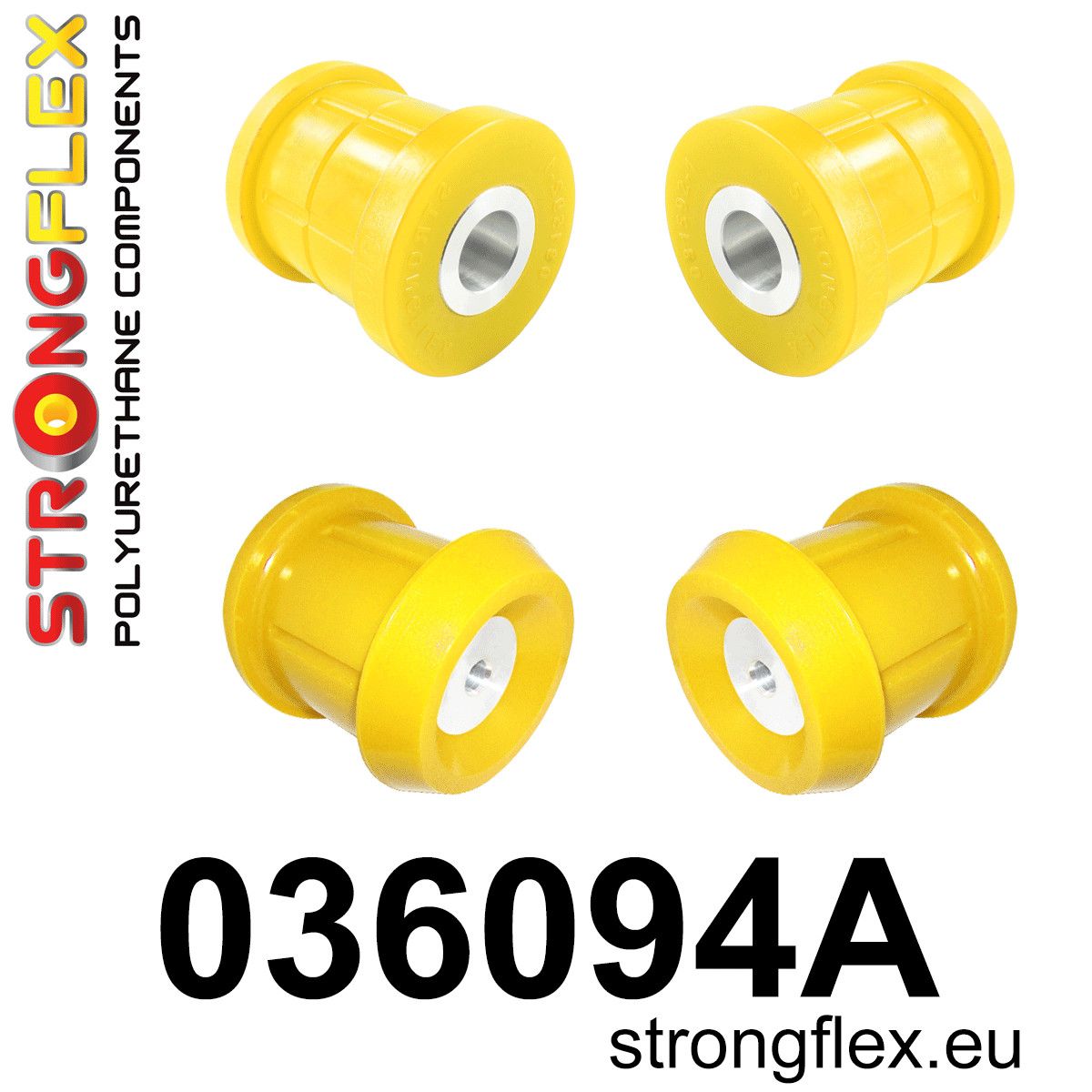 Kit bucse poliuretan Strongflex subcadru spate SPORT - BMW Seria 1, Seria 3 - 036094A