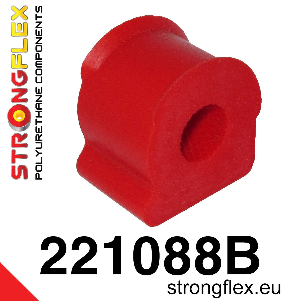 Bucsa poliuretan Strongflex bara stabilizatoare fata - Audi A3 / S3 / RS3, TT / TTS / TTRS / Seat Leon / Volkswagen Bora, Golf - 221088B