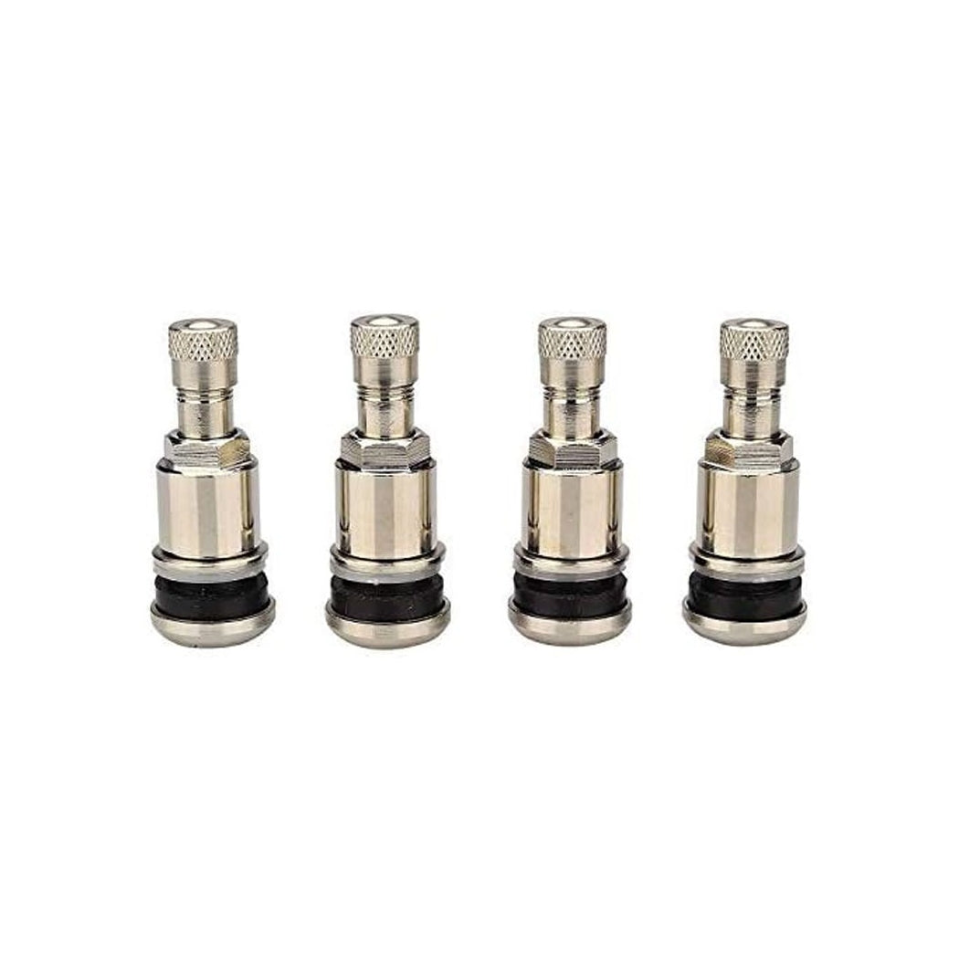 Set 4 valve metalice din aluminiu pentru jante auto