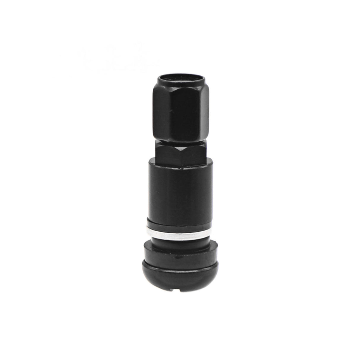 Set 4 valve metalice negre pentru jante auto