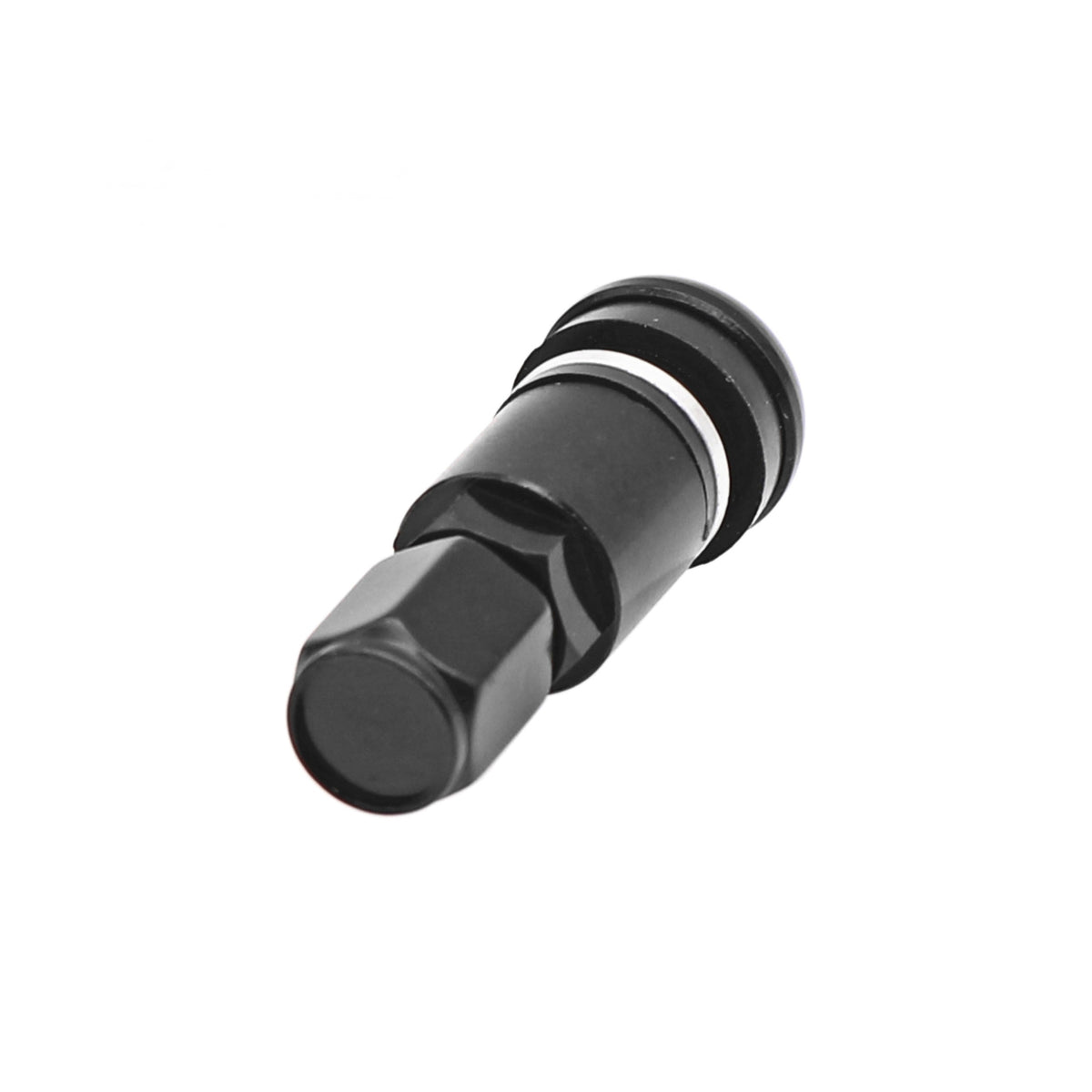 Set 4 valve metalice negre pentru jante auto