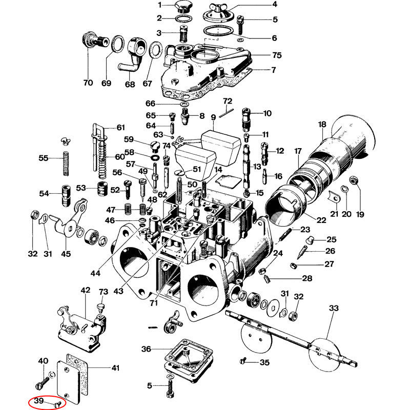 Surub Placa Inspectie Posterioara Weber (schema 39)