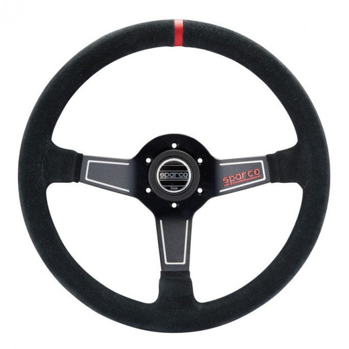 Volan Sparco L575 Piele Intoarsa - 350 mm, adancit 63 mm
