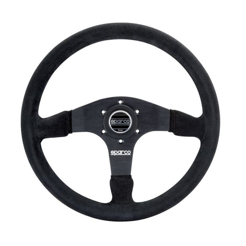Volan Adancit Sparco R375 Piele Intoarsa Negru