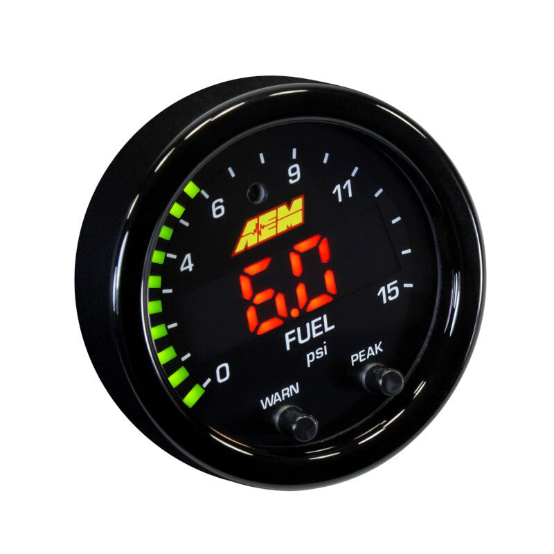 Ceas Presiune Turbo si Benzina AEM X-Series 52mm - 15 psi