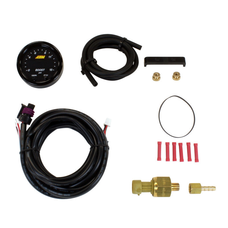Ceas Presiune Turbo si Benzina AEM X-Series 52mm - 15 psi
