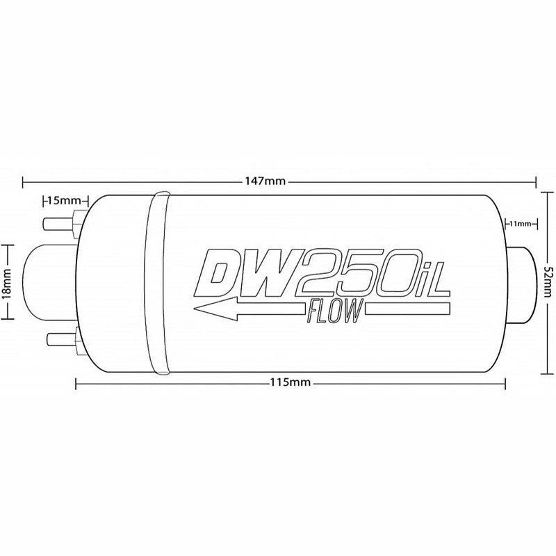 Pompa Benzina DeatschWerks DW250iL 250 L/h E85 - universala