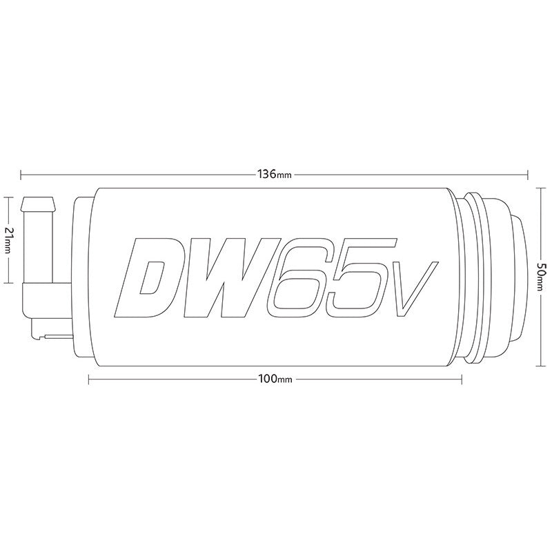 Pompa Benzina DeatschWerks DW65V 265 L/h E85 - AWD VAG (A4, A6, TT, Golf, Passat, Beetle..)