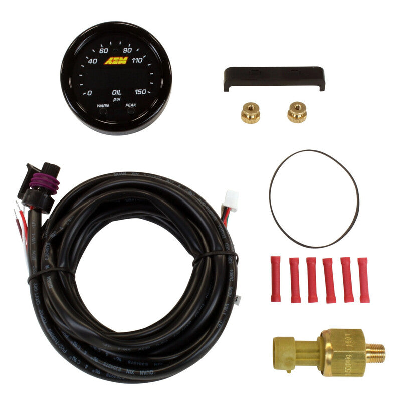 Ceas Presiune Ulei AEM X-Series 52mm - 0-10 bar