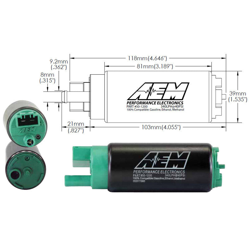 Pompa Benzina AEM 340 L/h E85 - universala, in rezervor