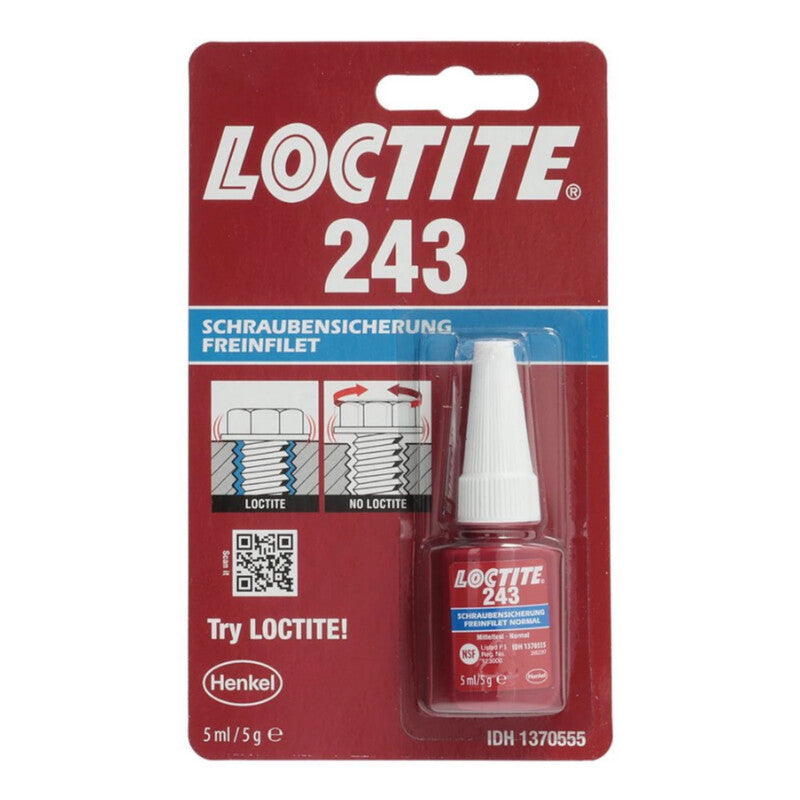 Loctite 243 Frenaj Filet Mediu - albastru, 5 ml